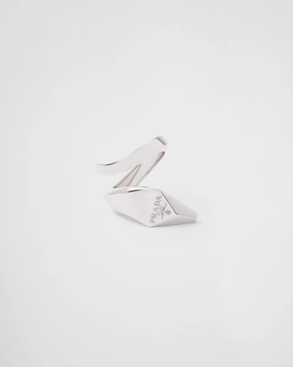 Prada Anillo De Serpiente Eternal Gold Toi Et Moi En Oro Blanco^Mujer/Hombre COLECCIÓN DE JOYERÍA ELEGANTE | COLECCIÓN DE JOYERÍA ELEGANTE