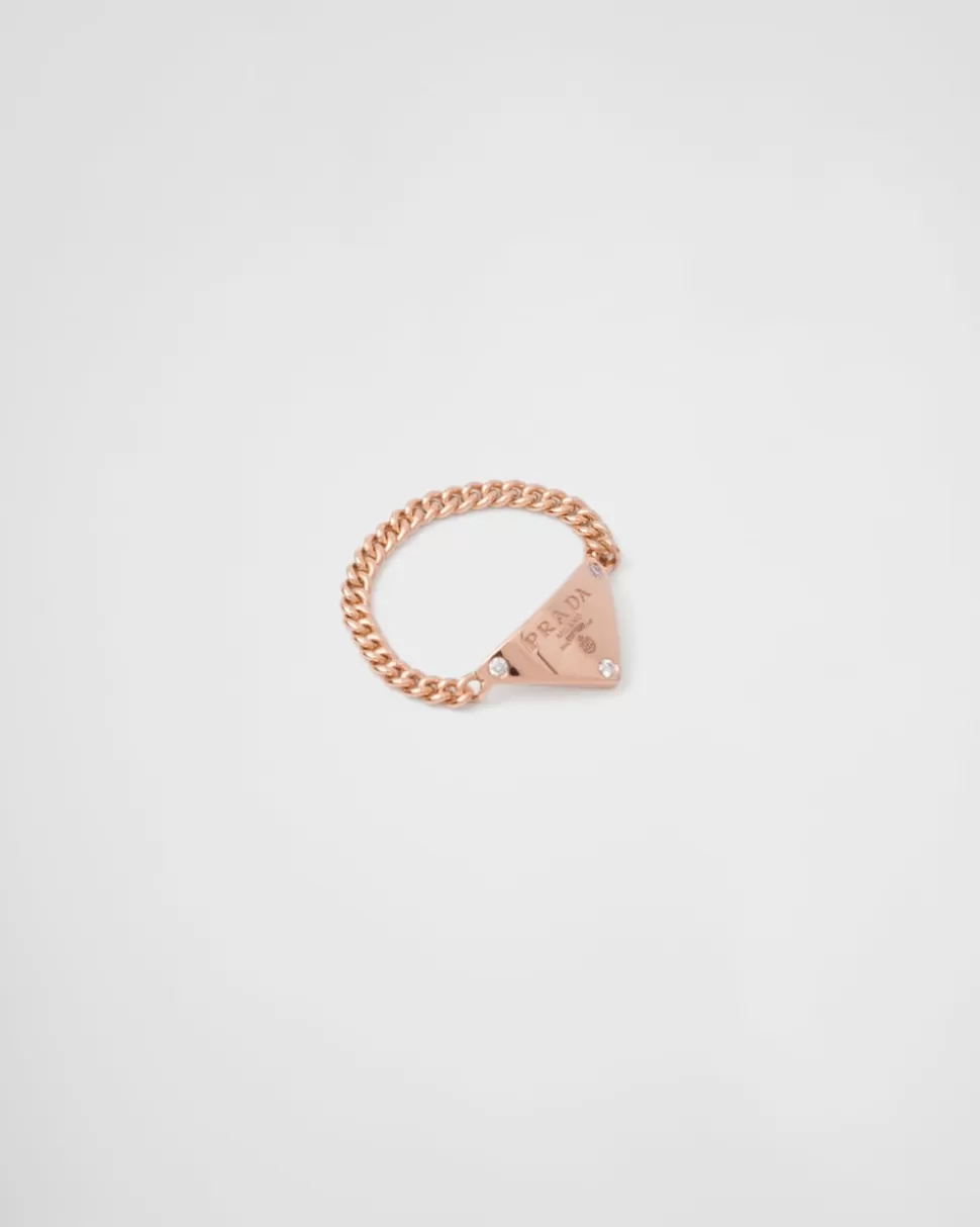 Prada Anillo Eternal Gold: Oro Rosa Y Diamantes^Mujer COLECCIÓN DE JOYERÍA ELEGANTE