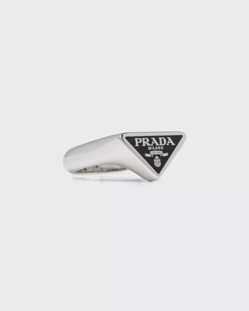 Prada Anillo Symbole^Hombre JOYAS DE PLATA