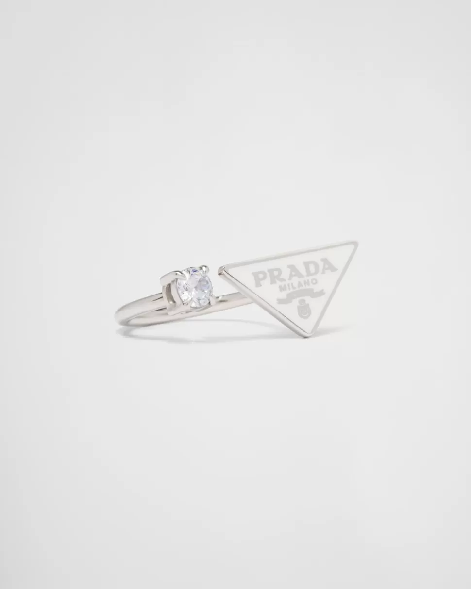 Prada Anillo Symbole^Mujer JOYAS DE PLATA