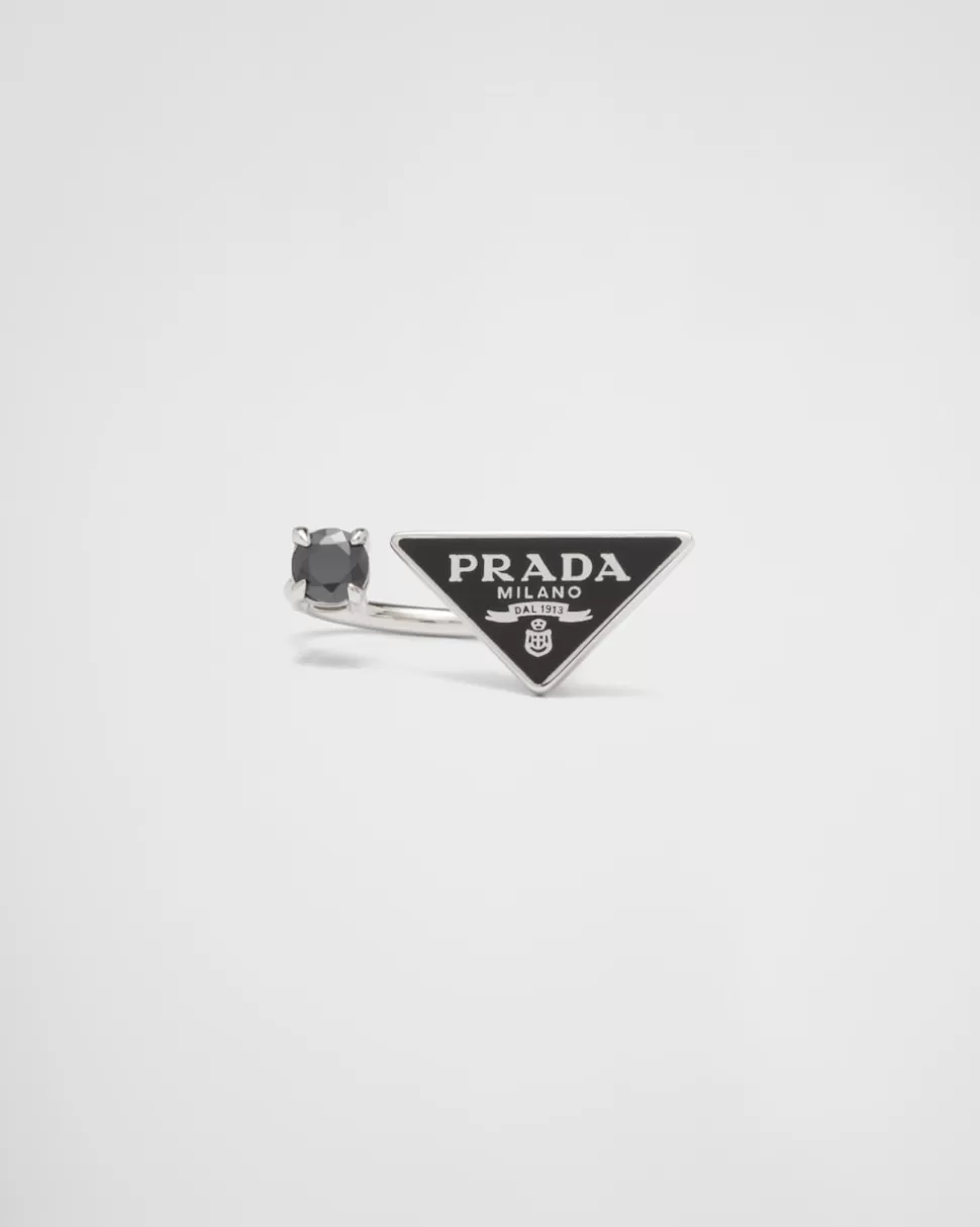 Prada Anillo Symbole^Mujer JOYAS DE PLATA