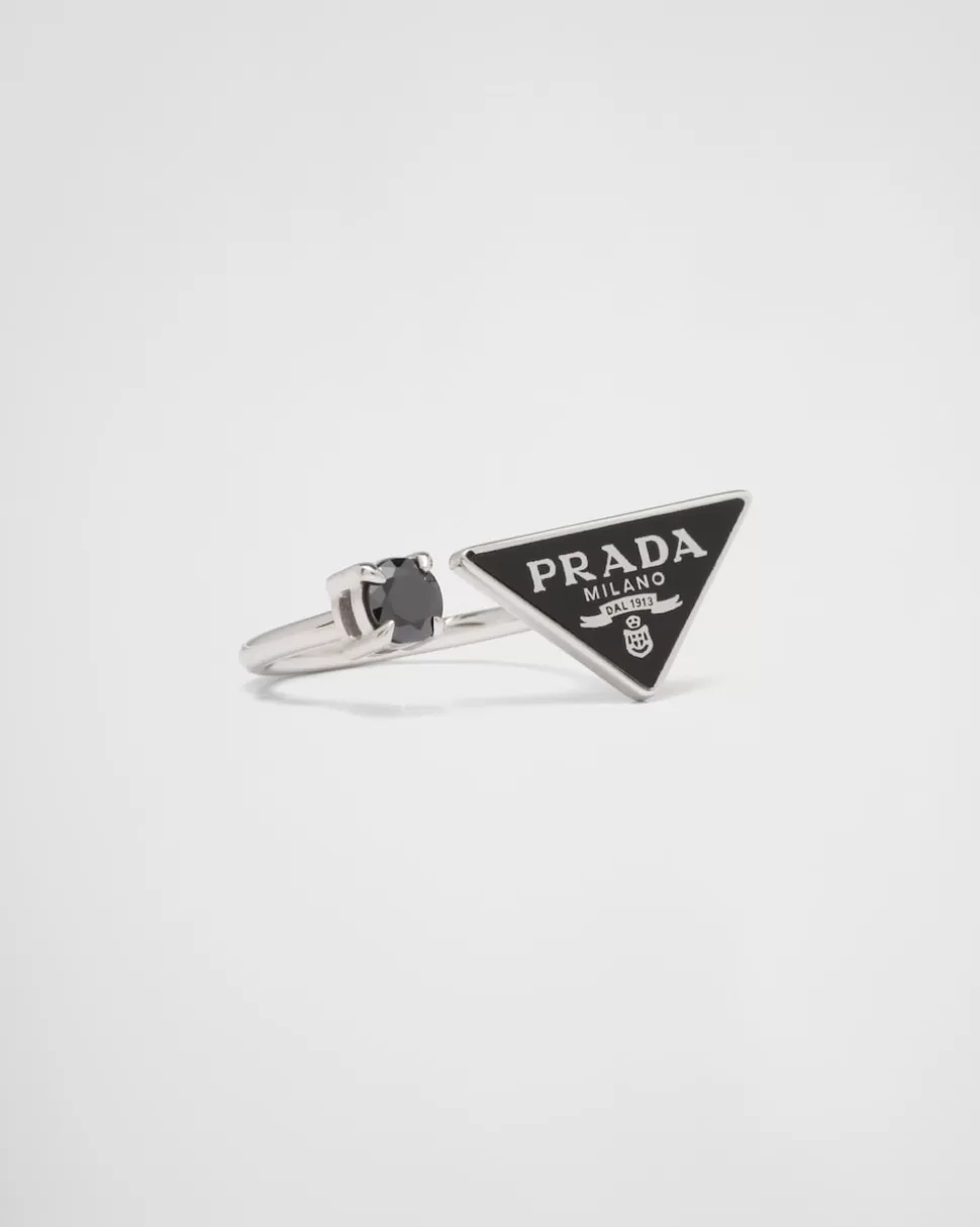 Prada Anillo Symbole^Mujer JOYAS DE PLATA