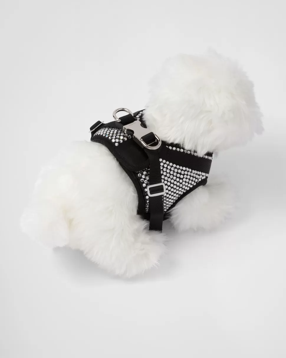 Prada Arnés Para Perros De Satén Con es^Mujer/Hombre ACCESORIOS PARA MASCOTAS | ACCESORIOS PARA MASCOTAS