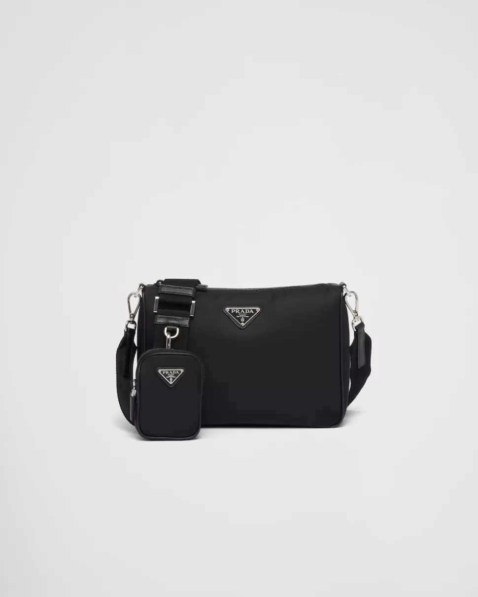 Prada Bandolera De Re-nylon Y Piel Saffiano^Hombre COLECCIÓN MASCULINA | BOLSOS MENSAJEROS