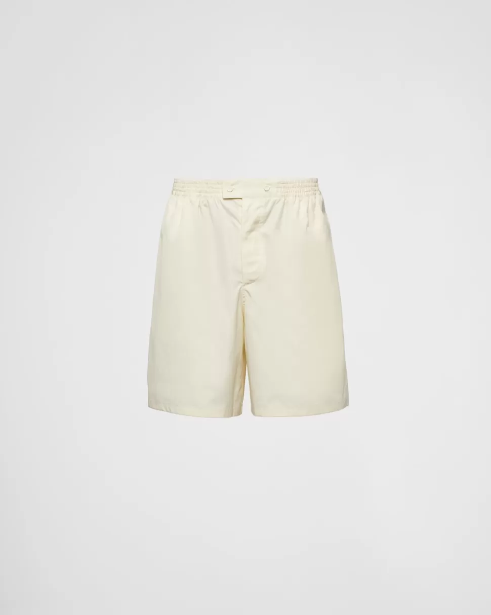 Prada Bermudas De Algodón^Hombre PANTALONES Y BERMUDAS