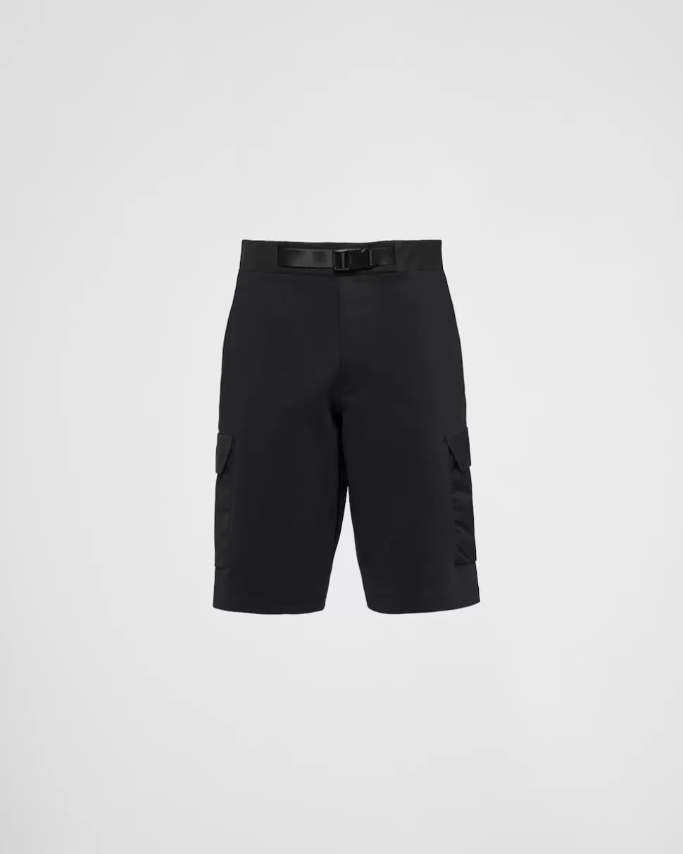 Prada Bermudas De Punto Técnico Reciclado^Hombre ROPA