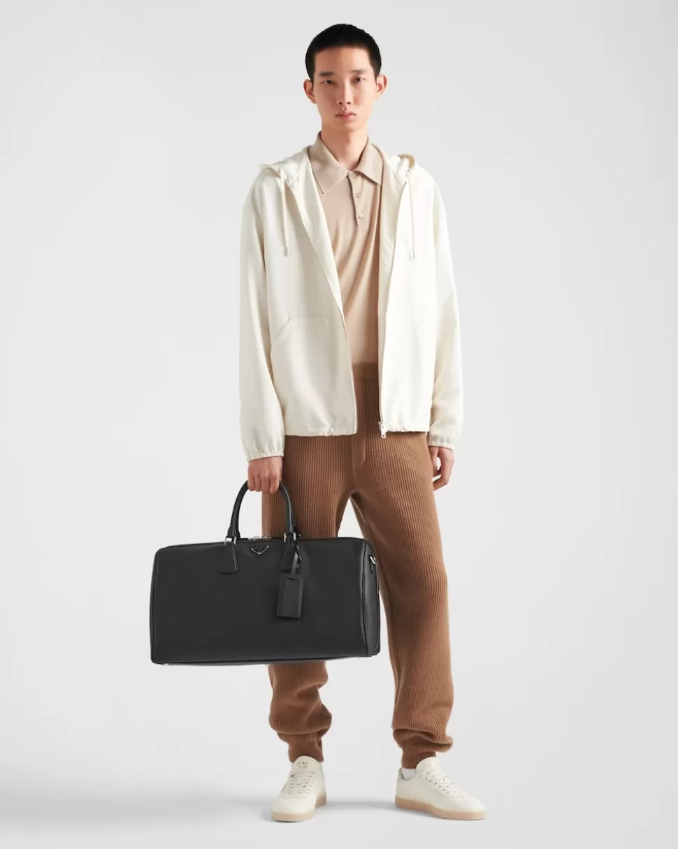 Prada Bolsa De Lona En Piel Saffiano^Mujer/Hombre BOLSOS DE VIAJE | BOLSOS DE VIAJE