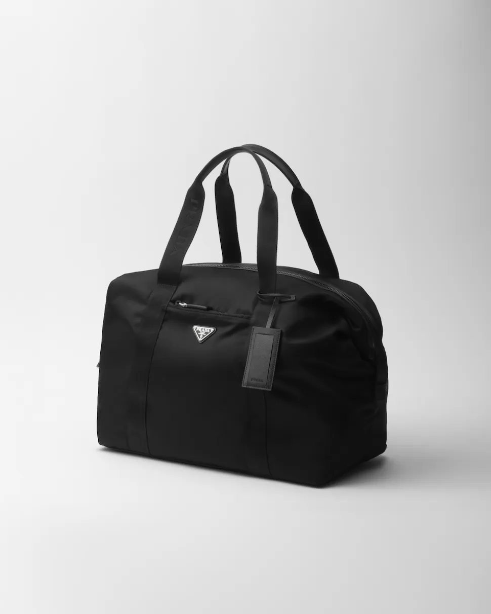 Prada Bolsa De Lona En Piel Saffiano Y Re-nylon^Mujer/Hombre COLECCIÓN MASCULINA | BOLSOS DE VIAJE