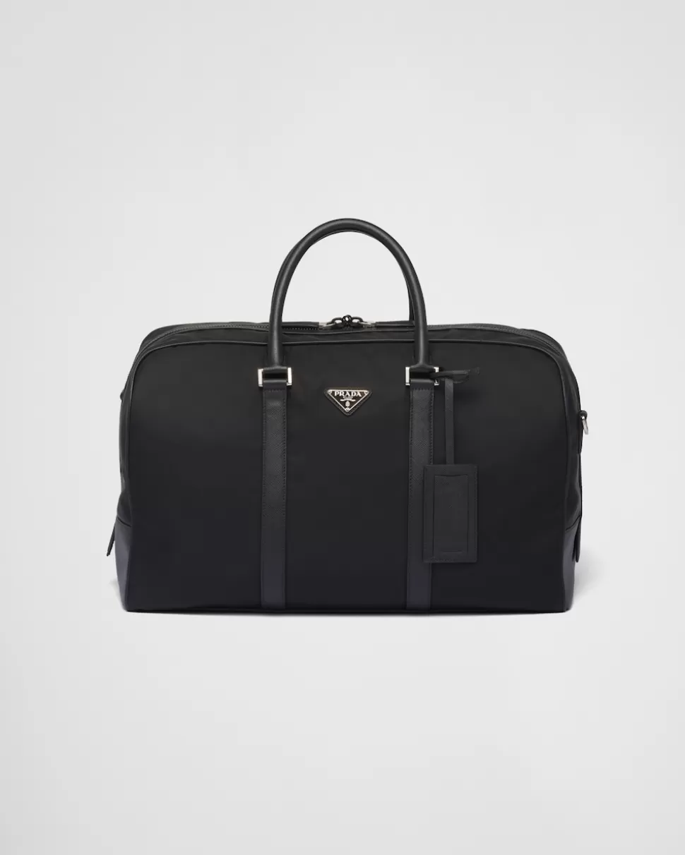 Prada Bolsa De Piel Saffiano Y Re-nylon^Mujer/Hombre BOLSOS DE VIAJE | BOLSOS DE VIAJE