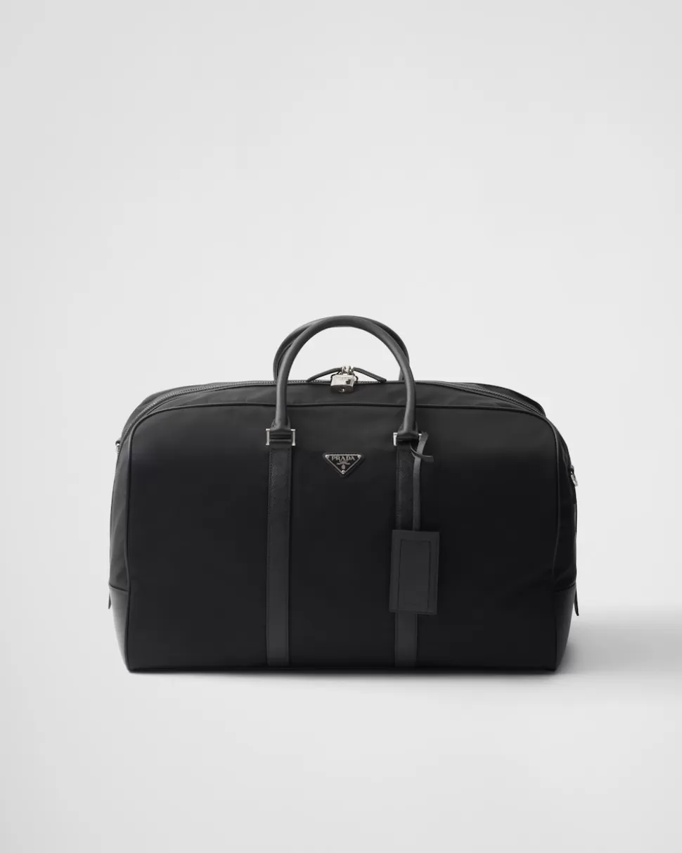 Prada Bolsa De Piel Saffiano Y Re-nylon^Mujer/Hombre BOLSOS DE VIAJE | BOLSOS DE VIAJE