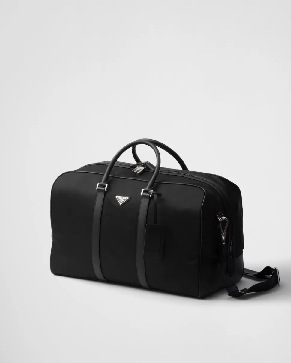 Prada Bolsa De Piel Saffiano Y Re-nylon^Mujer/Hombre BOLSOS DE VIAJE | BOLSOS DE VIAJE