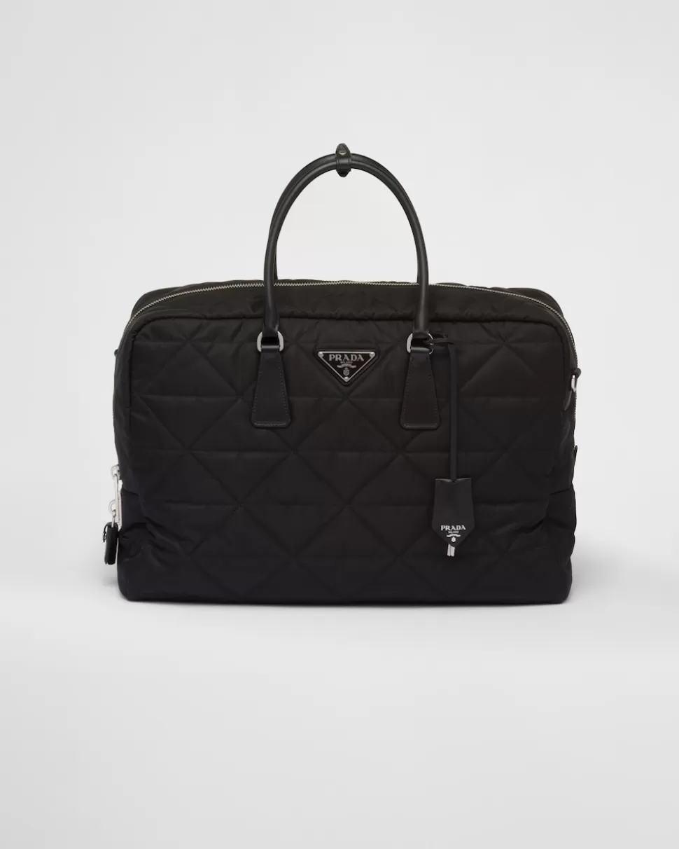 Prada Bolsa De Viaje Con Acolchado De Re-nylon^Mujer/Hombre COLECCIÓN MASCULINA | BOLSOS DE VIAJE