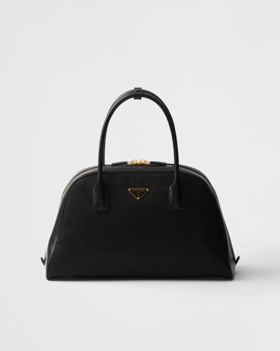 Prada Bolso Con Asa Grande De Re-nylon Y Piel^Mujer BOLSOS CON ASA SUPERIOR | BOLSOS CON ASA SUPERIOR