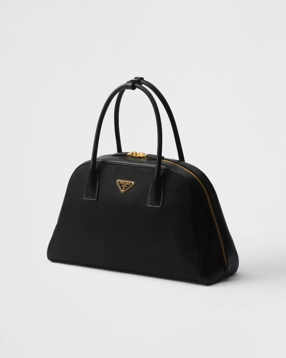 Prada Bolso Con Asa Grande De Re-nylon Y Piel^Mujer BOLSOS CON ASA SUPERIOR | BOLSOS CON ASA SUPERIOR