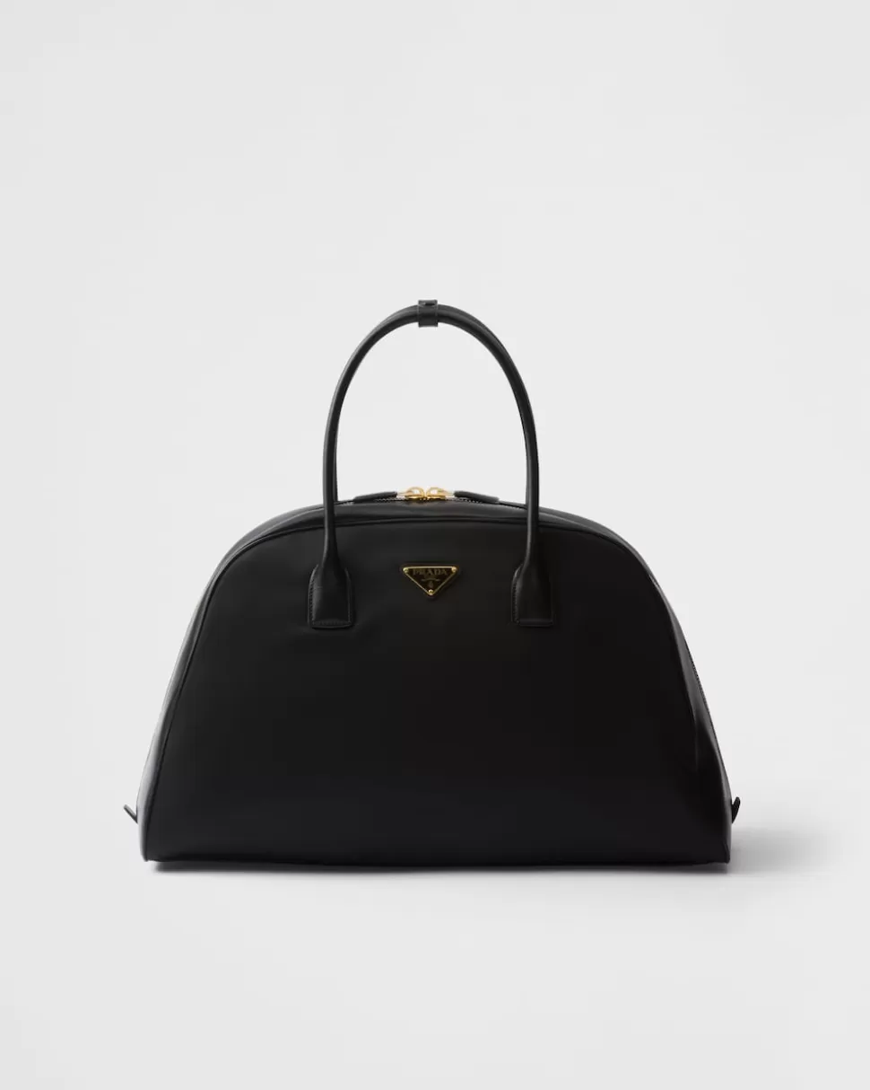 Prada Bolso Con Asa Grande De Re-nylon Y Piel^Mujer BOLSOS CON ASA SUPERIOR | BOLSOS CON ASA SUPERIOR