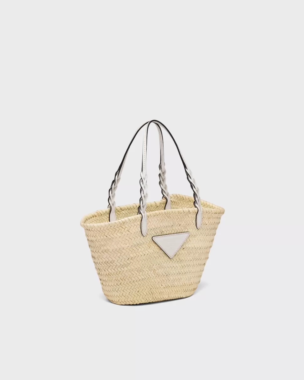 Prada Bolso De Fibra Natural Y Piel^Mujer BOLSOS GRANDES | BOLSOS GRANDES