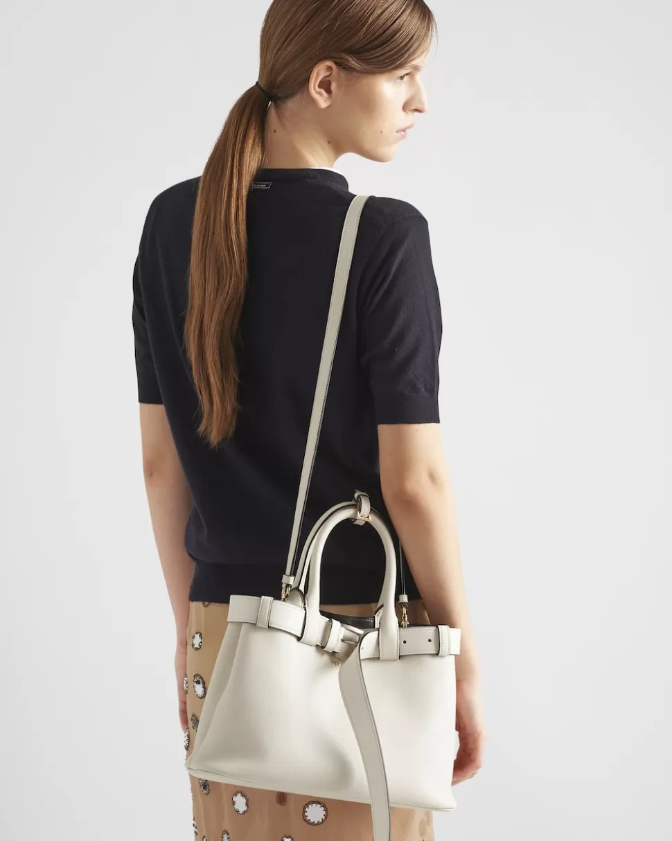 Prada Bolso De Piel Mediano Buckle Con Cinturón^Mujer PRADA BUCKLE | BOLSOS CON ASA SUPERIOR