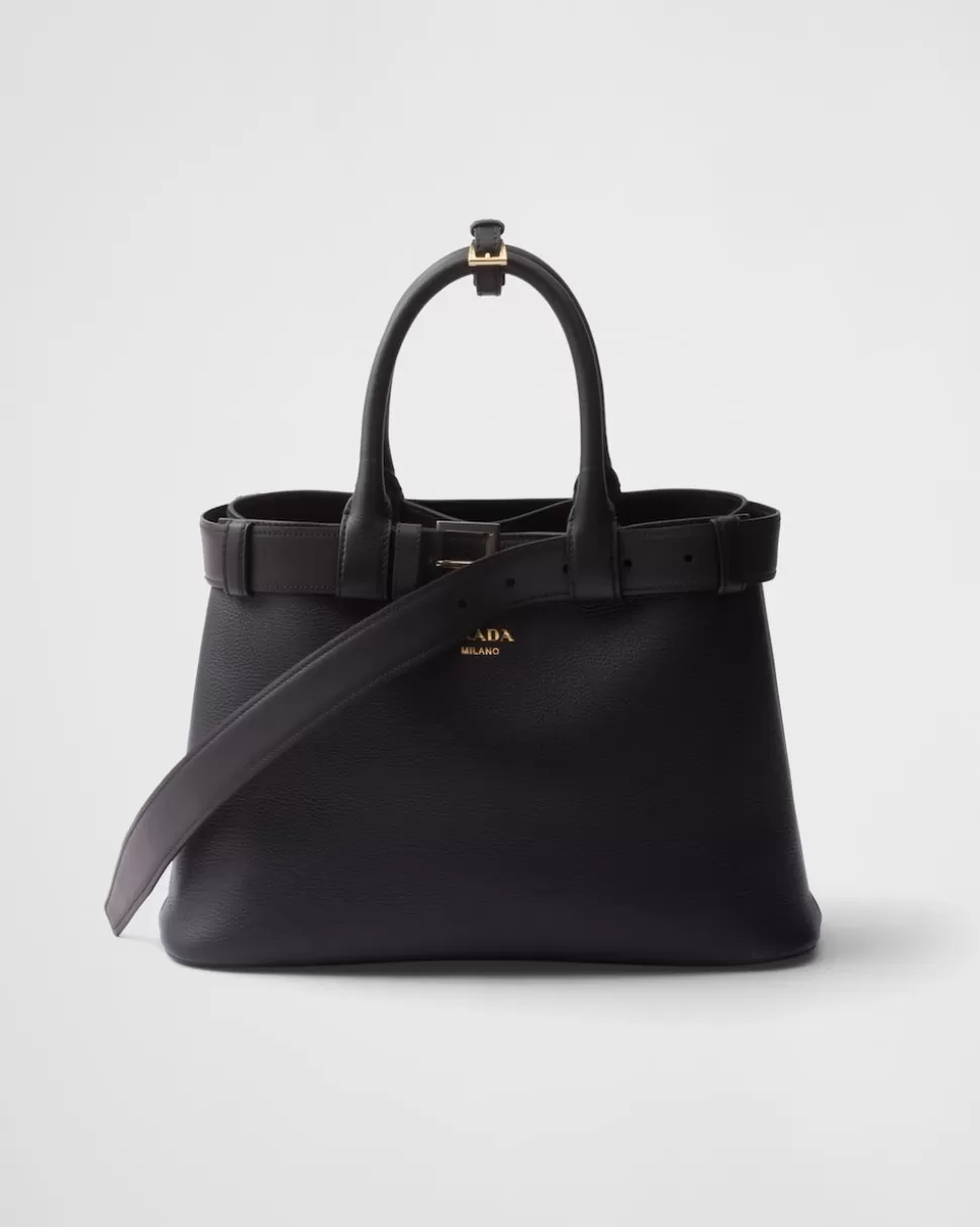 Prada Bolso De Piel Mediano Buckle Con Cinturón^Mujer PRADA BUCKLE | BOLSOS CON ASA SUPERIOR