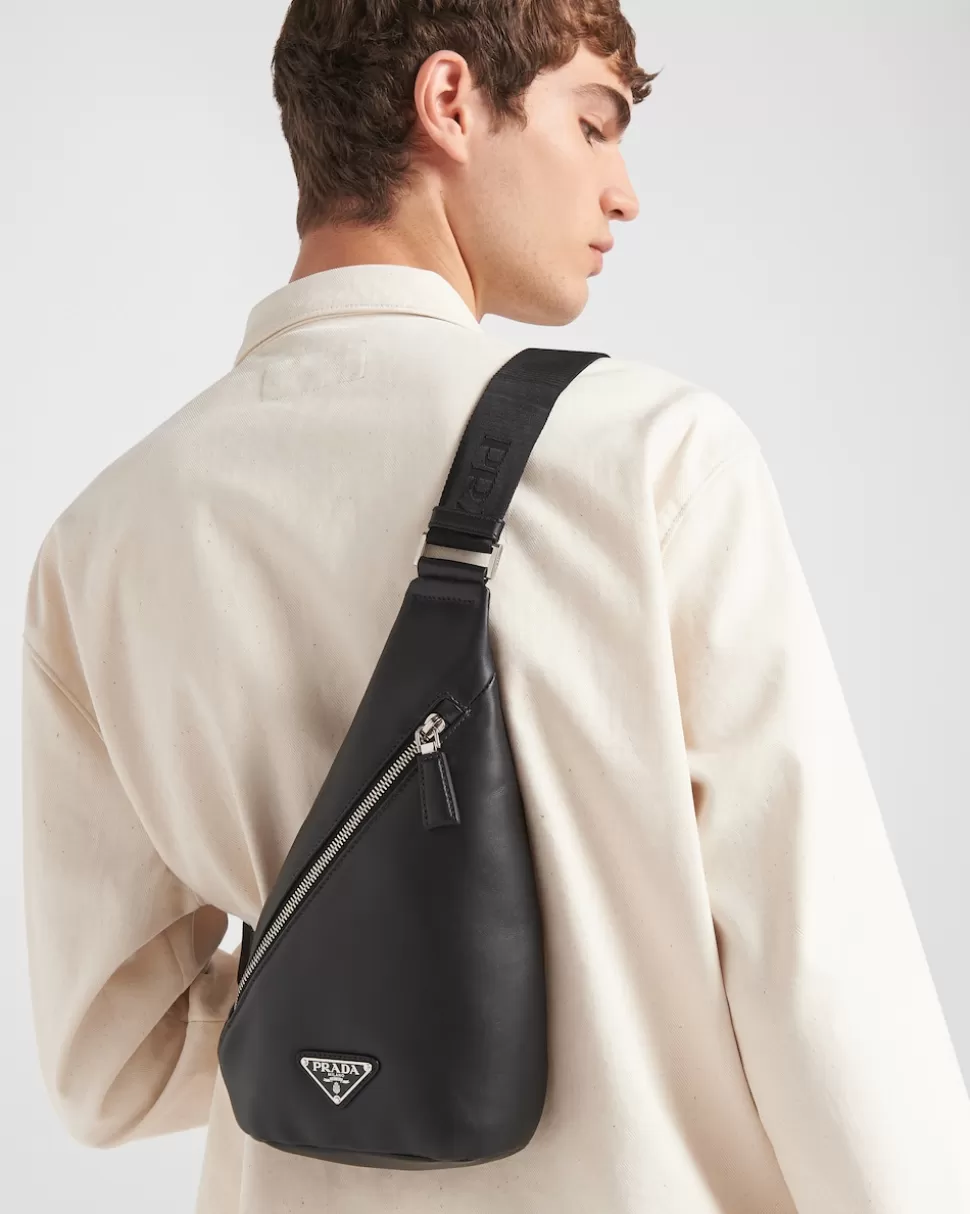 Prada Bolso De Piel Cross^Hombre MOCHILAS Y RIÑONERAS