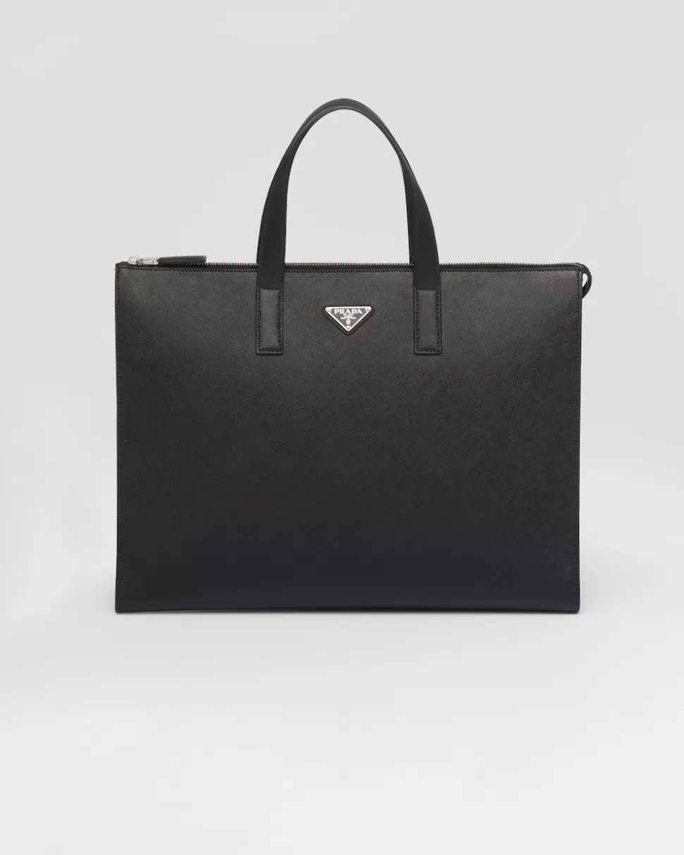 Prada Bolso De Piel Saffiano^Hombre BOLSOS GRANDES