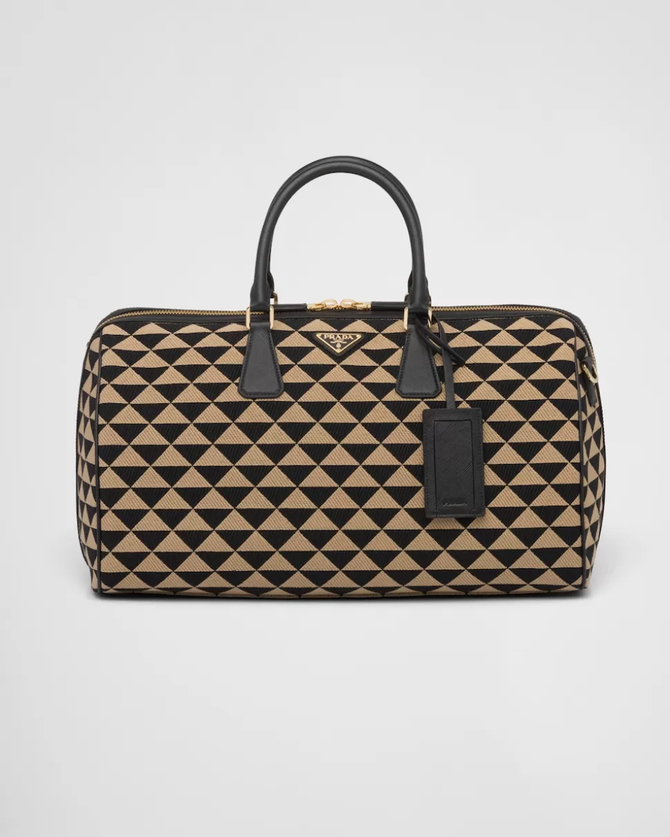 Prada Bolso De Viaje Symbole De Tela Bordada^Mujer/Hombre BOLSOS DE VIAJE | BOLSOS DE VIAJE