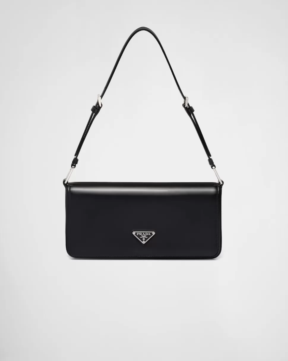 Prada Bolso Femme De Piel Cepillada De ^Mujer BOLSOS DE HOMBRO | BOLSOS DE HOMBRO