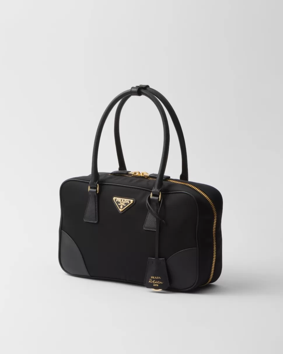 Prada Bolso Mediano De Re-nylon Y Piel Saffiano Con Dos Asas Re-edition 1978^Mujer COLECCIÓN FEMENINA | BOLSOS CON ASA SUPERIOR