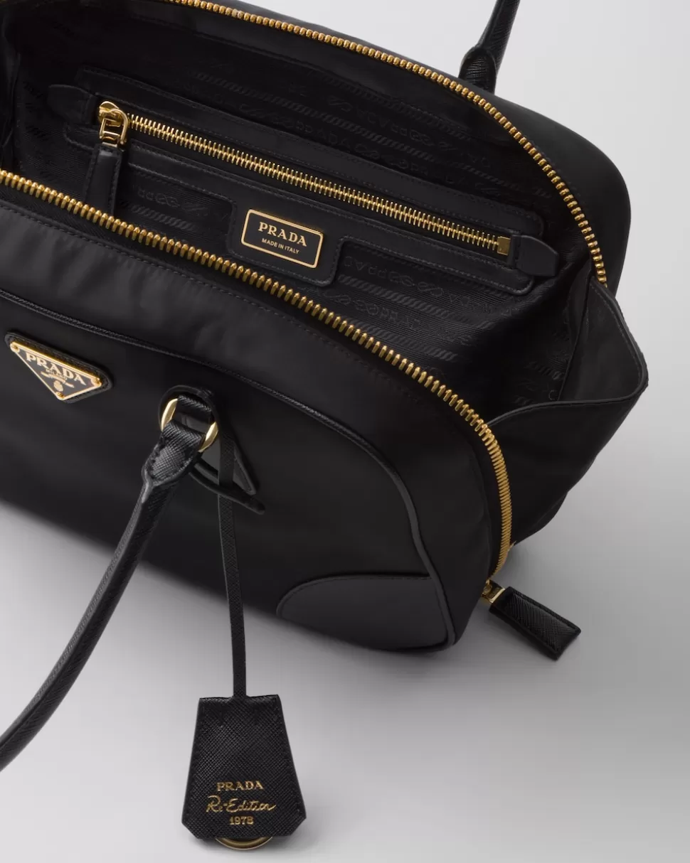 Prada Bolso Mediano De Re-nylon Y Piel Saffiano Con Dos Asas Re-edition 1978^Mujer COLECCIÓN FEMENINA | BOLSOS CON ASA SUPERIOR