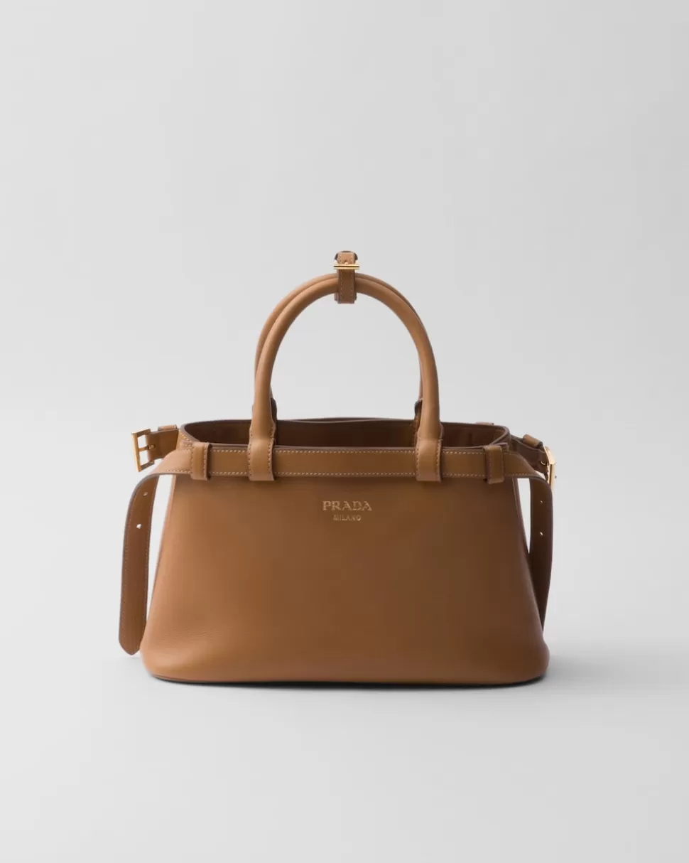 Prada Bolso Pequeño De Piel Buckle Con Doble Cinturón^Mujer PRADA BUCKLE | BOLSOS CON ASA SUPERIOR