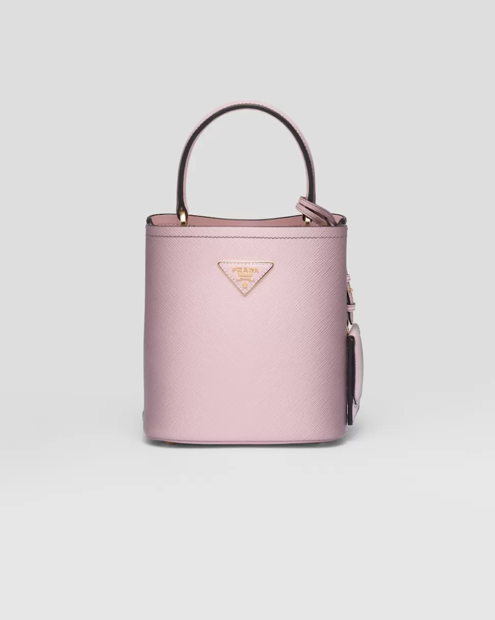 Prada Bolso Pequeño De Piel Saffiano Panier^Mujer BOLSOS CON ASA SUPERIOR | BOLSOS CON ASA SUPERIOR