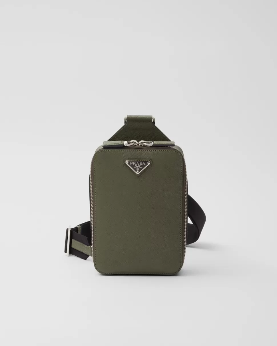 Prada Bolso Brique De Piel Saffiano^Hombre MOCHILAS Y RIÑONERAS