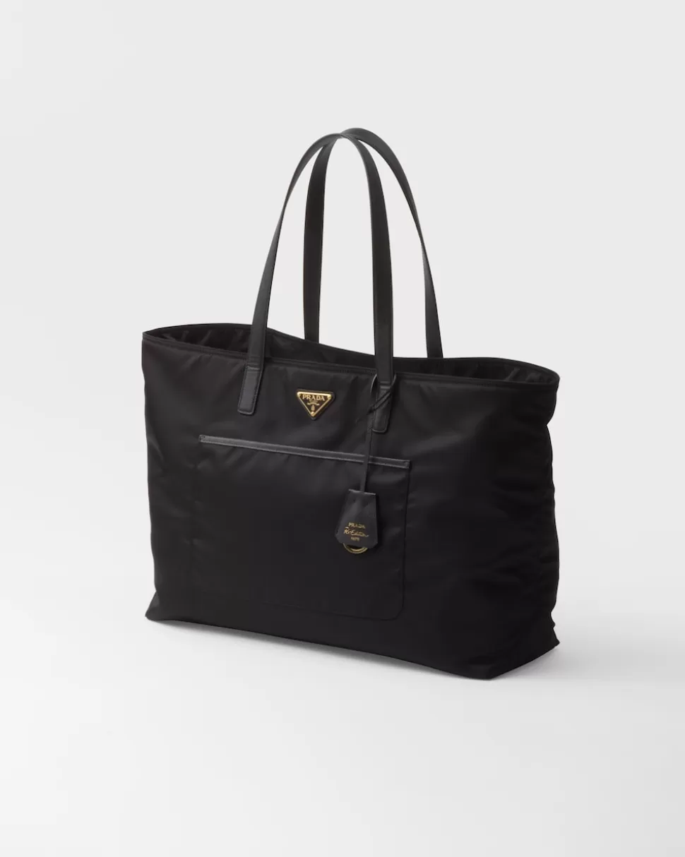 Prada Bolso Tote Grande De Re-nylon Y Piel Saffiano Re-edition 1978^Mujer COLECCIÓN FEMENINA | BOLSOS GRANDES