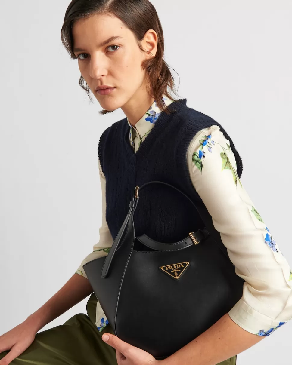 Prada Bolso Tote Mediano De Piel ^Mujer BOLSOS GRANDES | BOLSOS GRANDES