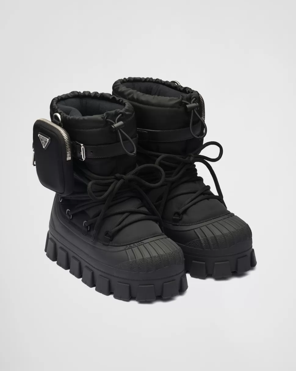 Prada Botas Après-ski De Gabardina De Re-nylon^Mujer COLECCIÓN FEMENINA | BOTINAS Y BOTAS