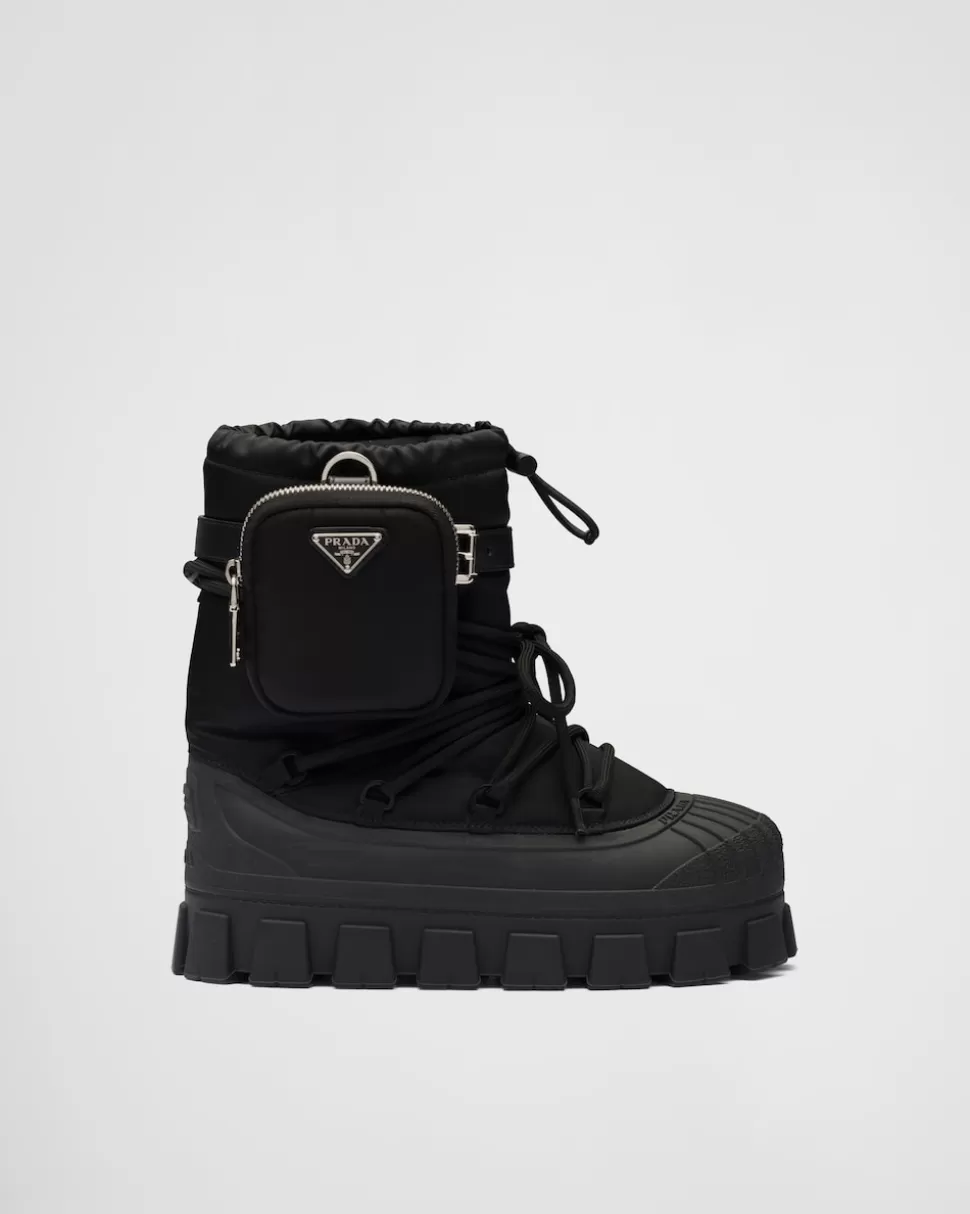 Prada Botas Après-ski De Gabardina De Re-nylon^Mujer COLECCIÓN FEMENINA | BOTINAS Y BOTAS