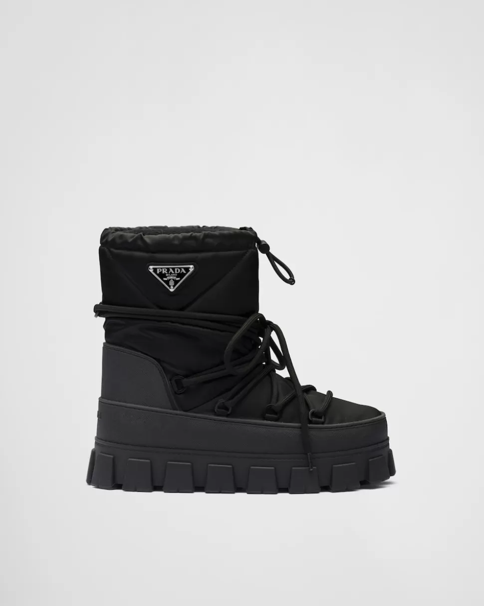 Prada Botas Après-ski De Gabardina De Re-nylon^Mujer COLECCIÓN FEMENINA | BOTINAS Y BOTAS