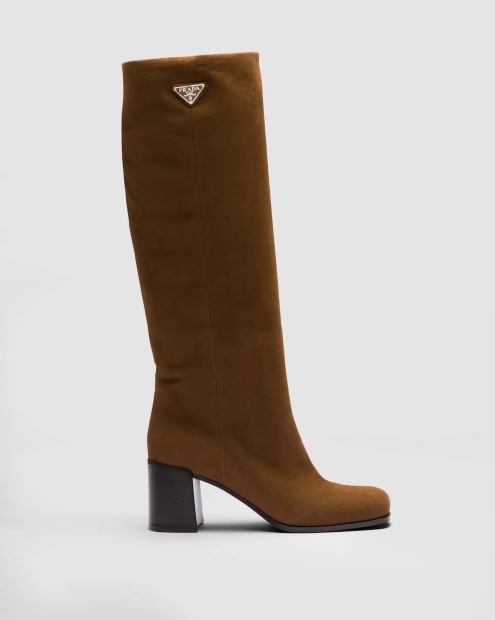 Prada Botas De Ante^Mujer BOTINAS Y BOTAS