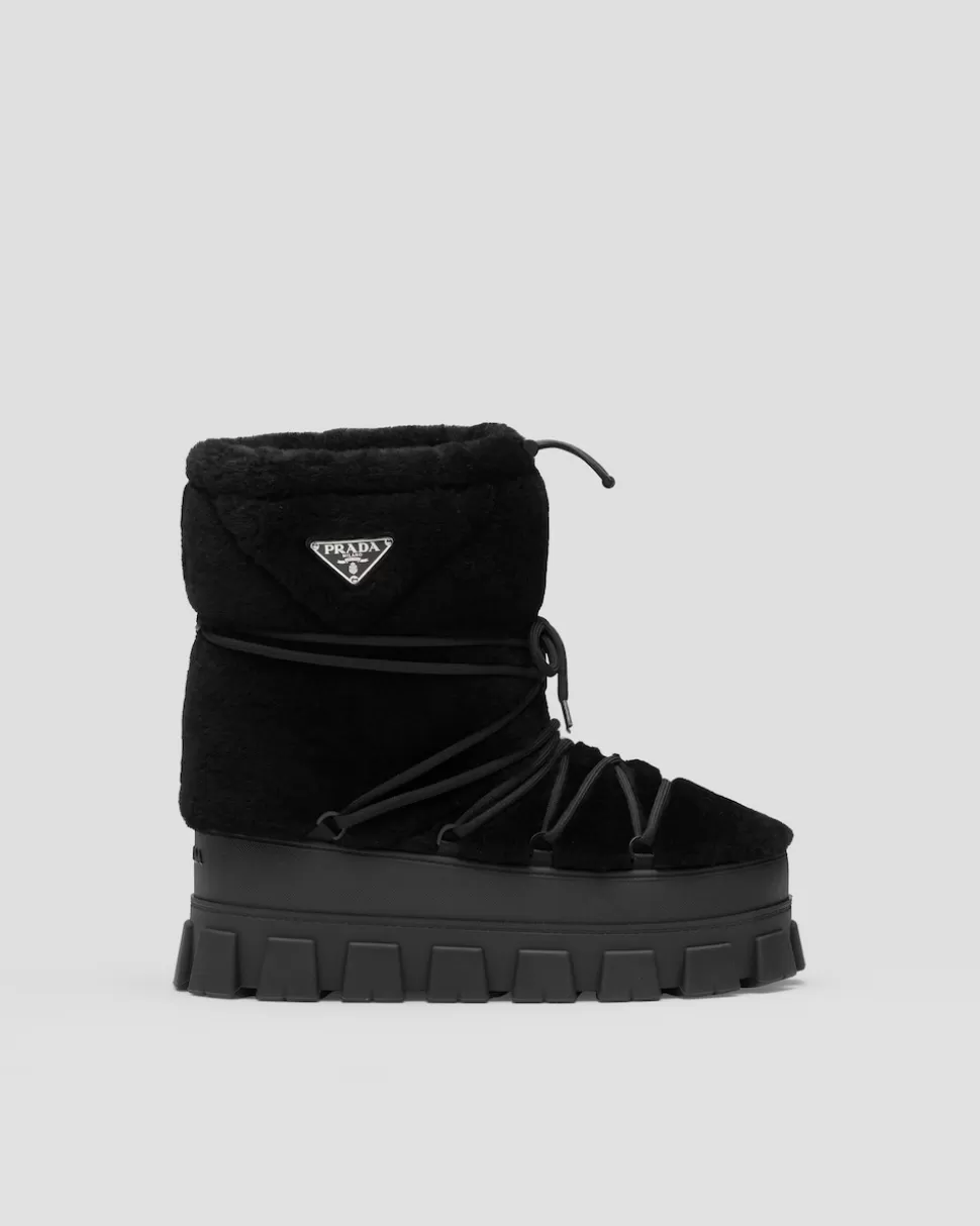 Prada Botines Après-ski De Borreguillo^Hombre BOTAS