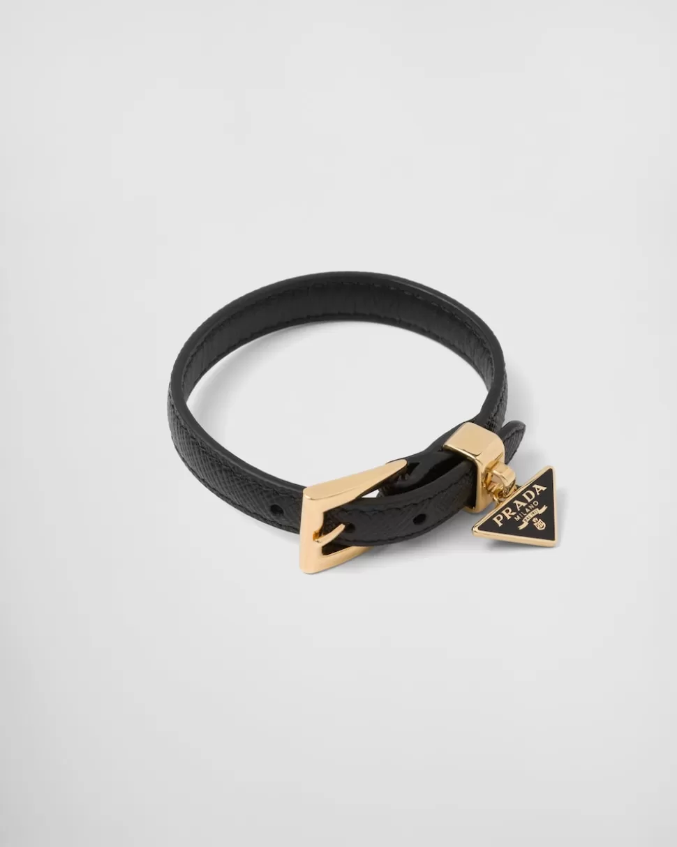 Prada Brazalete De Piel Saffiano^Mujer JOYAS DE FANTASÍA