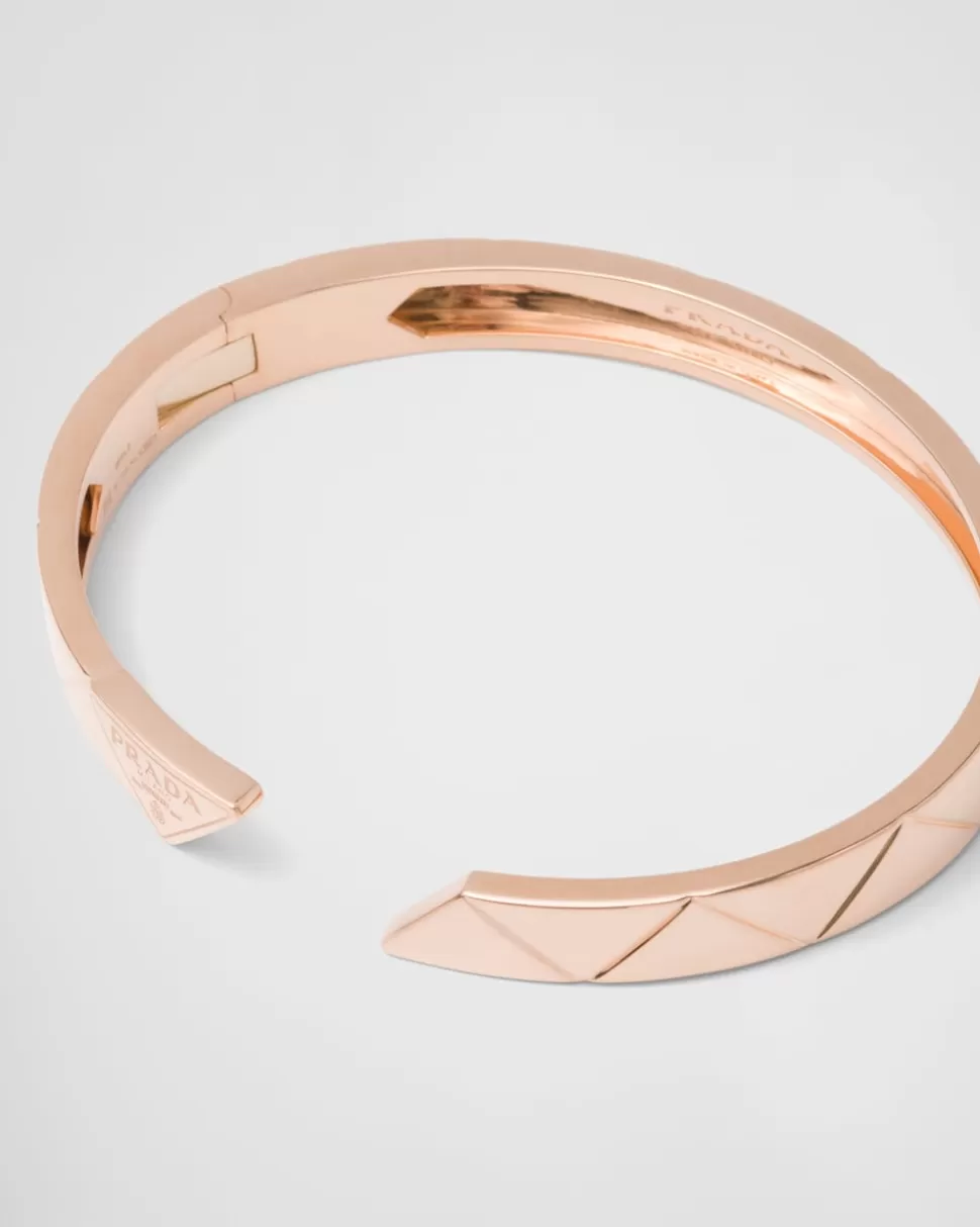 Prada Brazalete Eternal Gold De Oro Rosa^Mujer COLECCIÓN DE JOYERÍA ELEGANTE