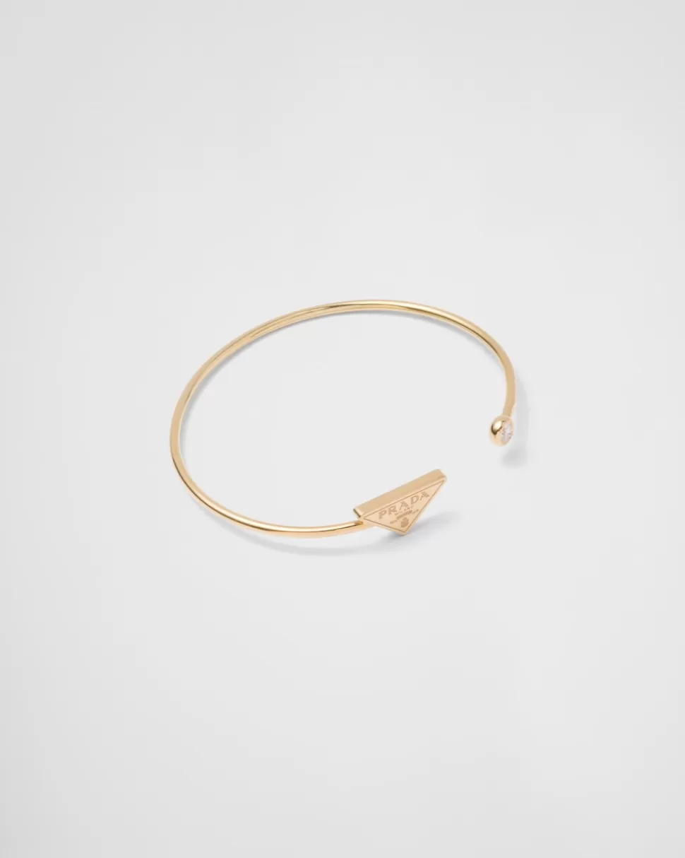 Prada Brazalete Eternal Gold: Oro Y Diamante^Mujer COLECCIÓN DE JOYERÍA ELEGANTE