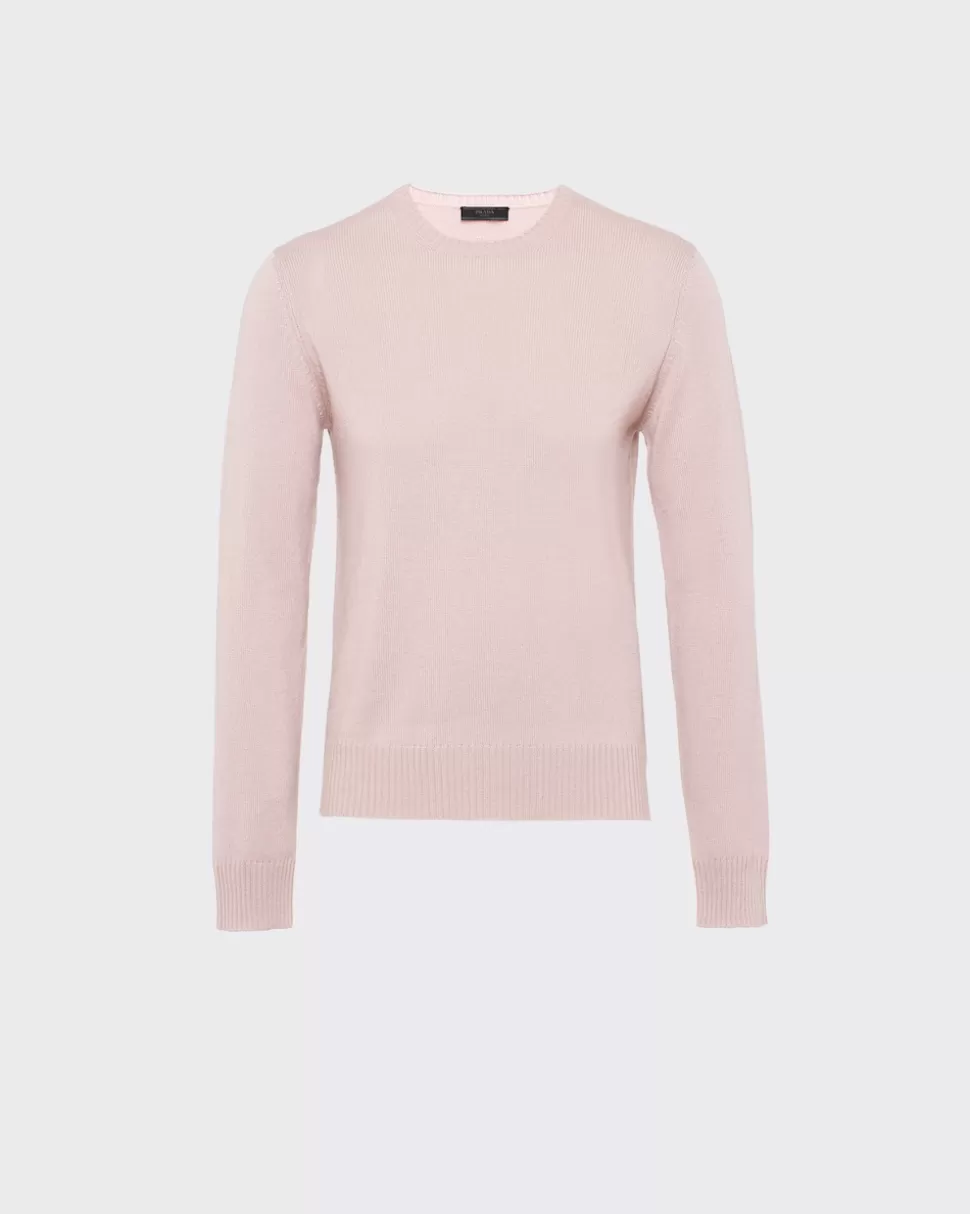 Prada Cable-knit Cashmere Crew-neck Sweater^Hombre TEJIDOS DE PUNTO