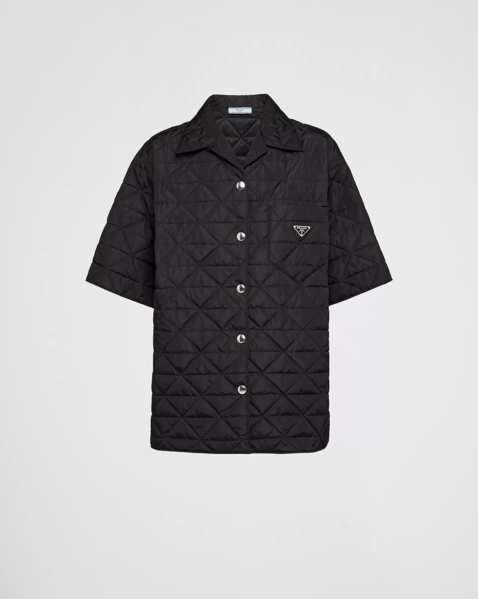 Prada Camisa De Manga Corta De Re-nylon^ COLECCIÓN FEMENINA