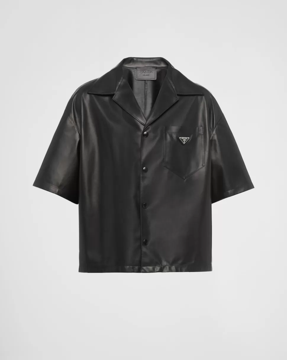 Prada Camisa De Napa^Hombre ROPA DE PIEL