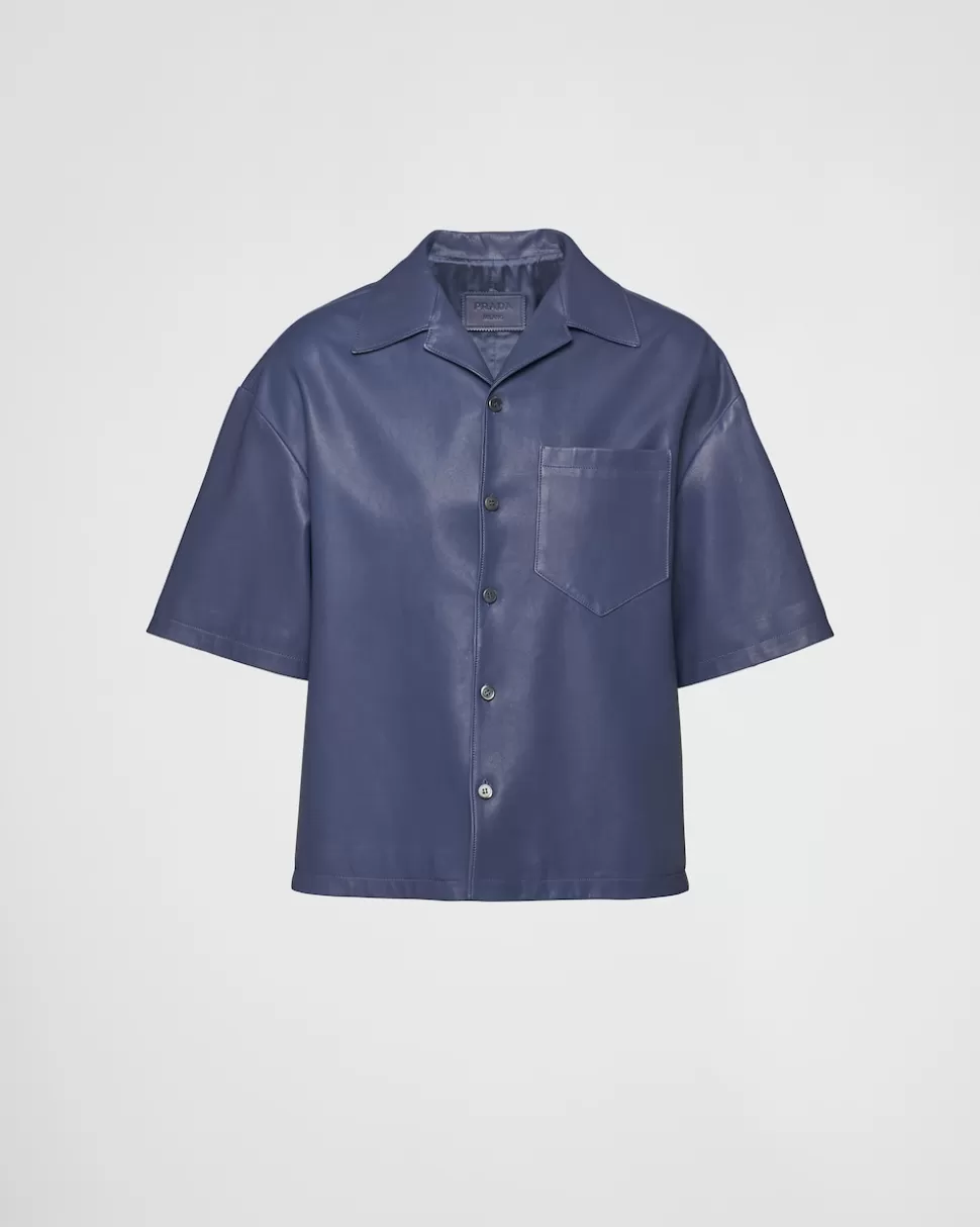 Prada Camisa De Napa^Hombre ROPA DE PIEL