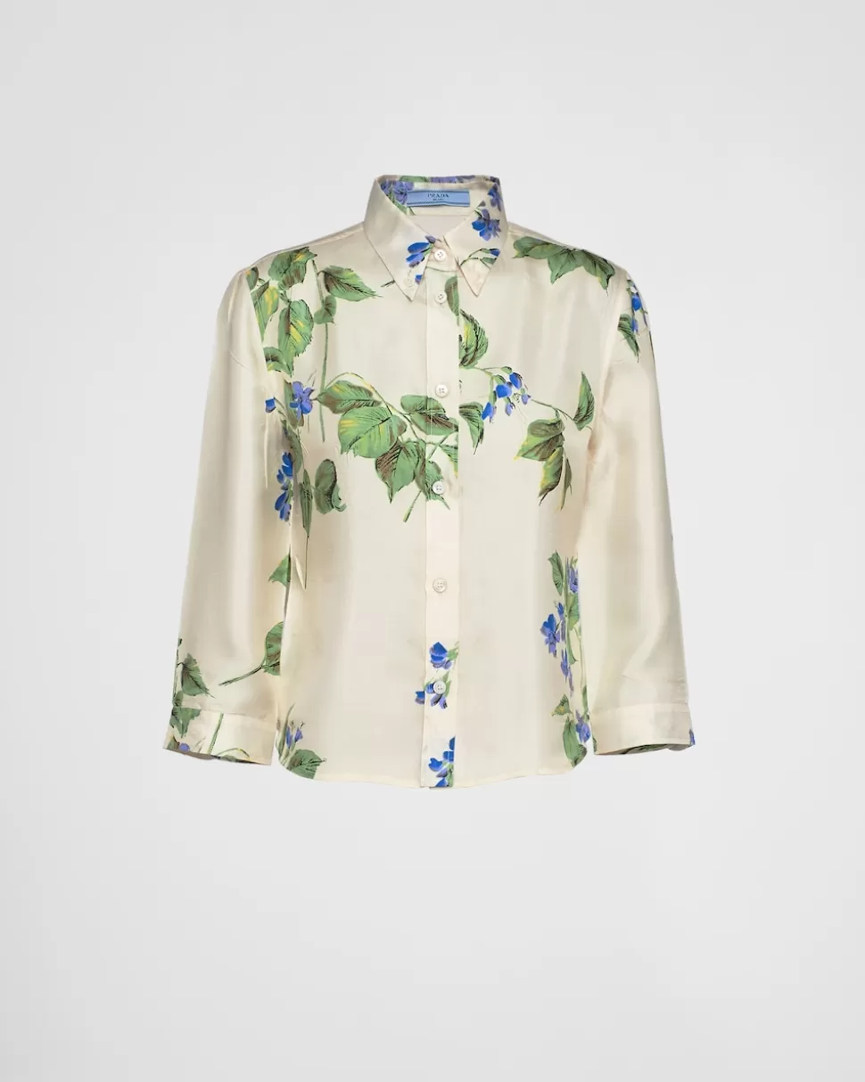 Prada Camisa De Sarga^Mujer CAMISAS Y TOPS