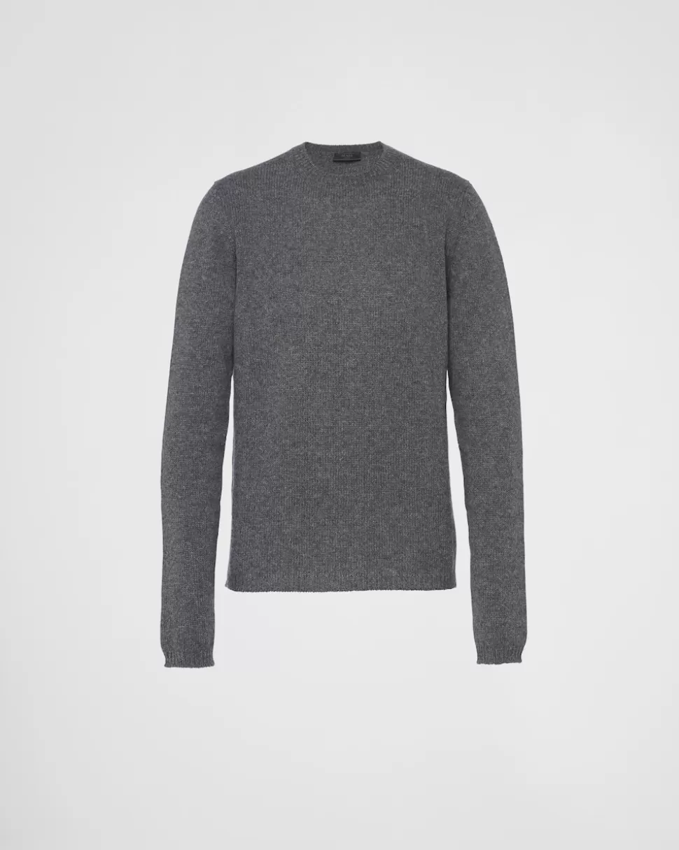 Prada Cashmere Crew-neck Sweater^Hombre TEJIDOS DE PUNTO