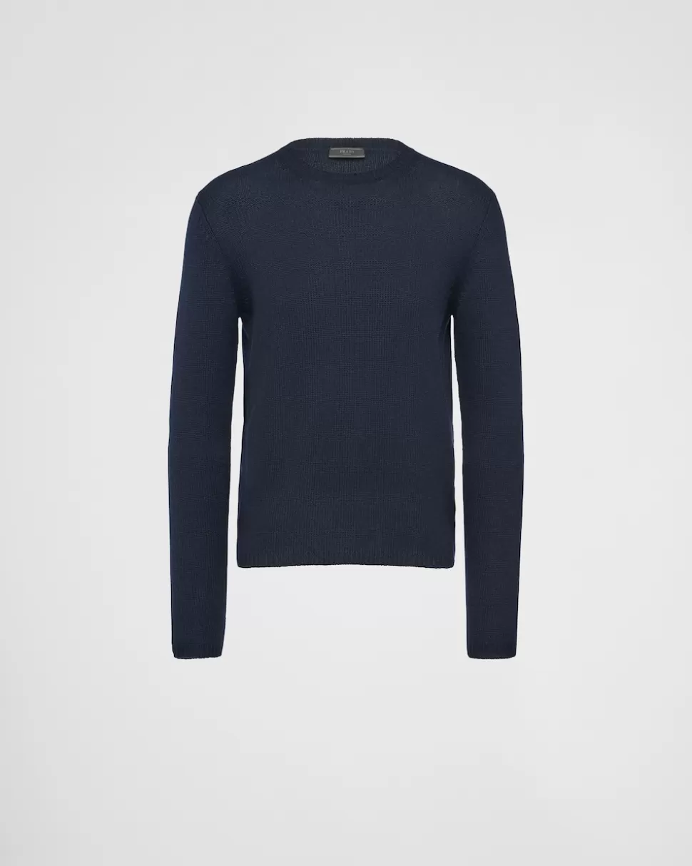 Prada Cashmere Crew-neck Sweater^Hombre TEJIDOS DE PUNTO