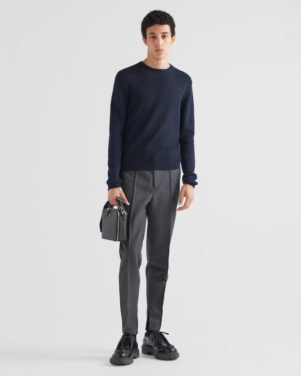 Prada Cashmere Crew-neck Sweater^Hombre TEJIDOS DE PUNTO