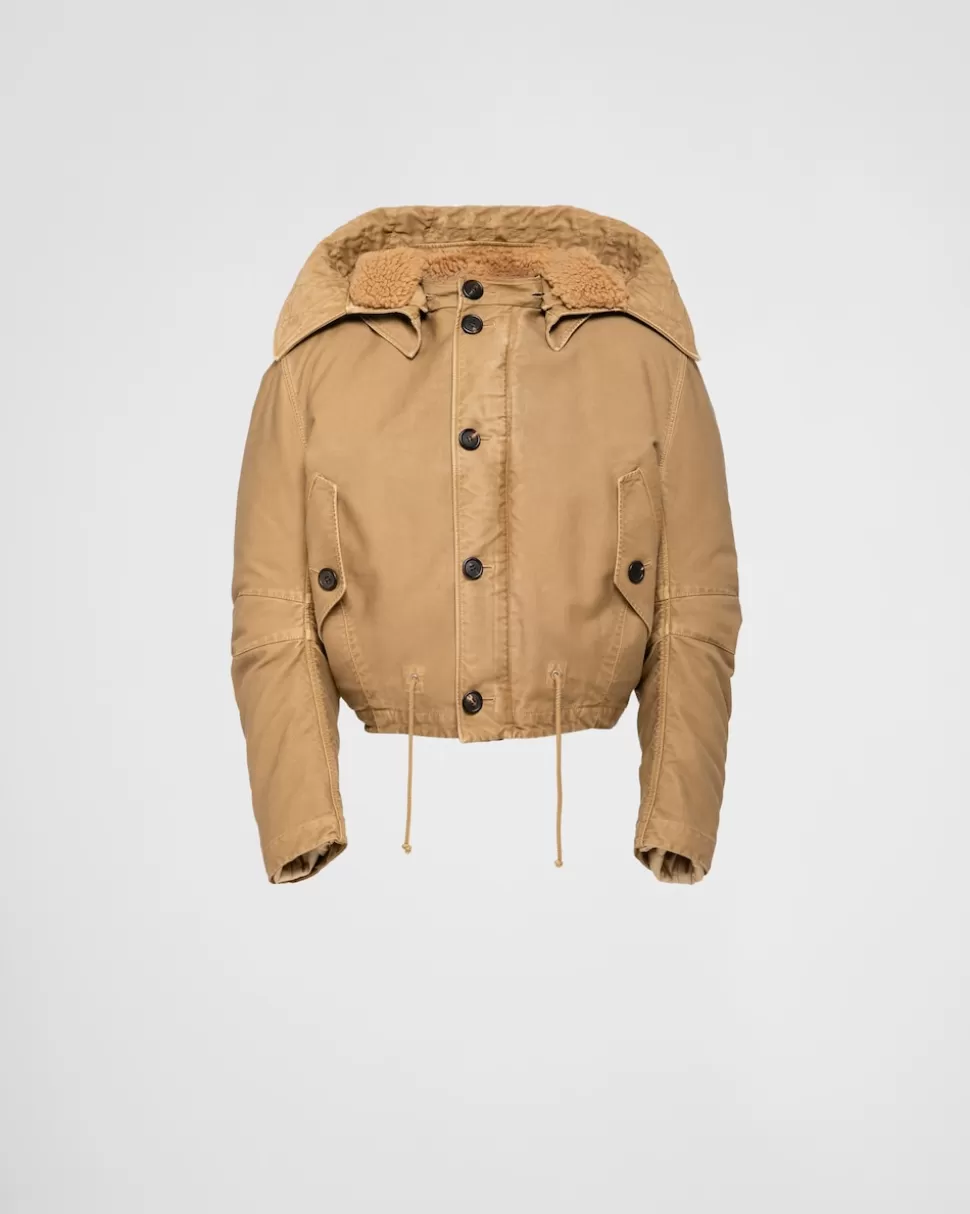 Prada Chaqueta Bomber De Algodón^Hombre ROPA DE ABRIGO